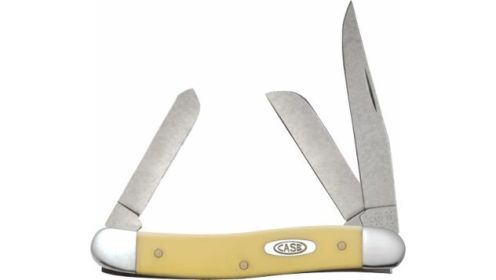 CASE KNIVES YELLOW SYNTHETIC SMOOTH MEDIUM STOCKMAN