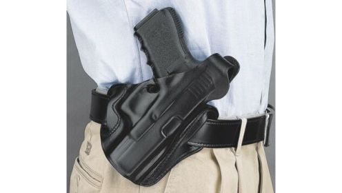 DESANTIS THUMB BREAK SCABBARD RH OWB LEATHER GLK 19,23,36 BL