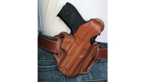 DESANTIS THUMB BREAK SCABBARD RH OWB LEATHER GLK 19/23 TAN