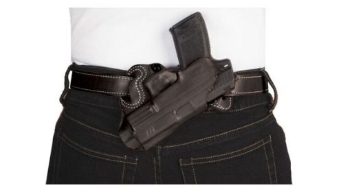 DESANTIS SMALL OF BACK HOLSTER RH OWB LTHR FOR GLOCK 17/19 BL