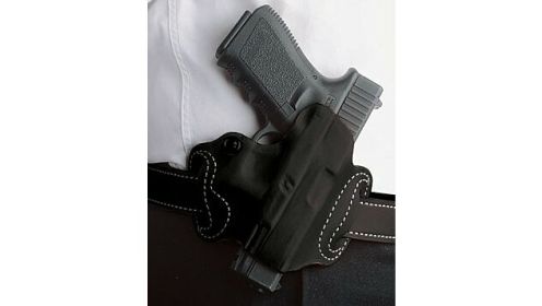 DESANTIS MINI SLIDE HOLSTER OWB RH LTHR FOR GLOCK 17/19 BL