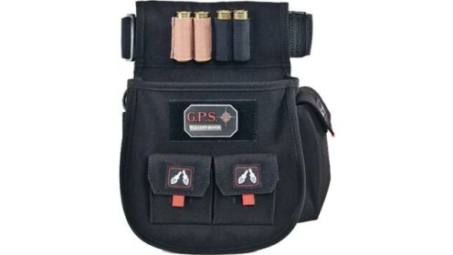 GPS DELUXE SHELL POUCH W/ TWIN POUCHES & WEB BELT BLK