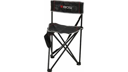 BOG GROUND BLIND TRIPOD CHAIR BLACK/GREY W/CARRY STRAP