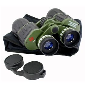 60x50 Day / Night Prism Black and Green Military Binoculars with Pouch New