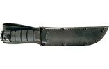 KA-BAR FULL SIZE BLACK KABAR STRAIGHT EDGE 7" W/SHEATH