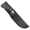 TheBoneEdge Stainless Steel Butcher & Hunting knife All Black Handle w/ sheath