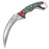 TheBoneEdge 8.5" Damascus Steel Hunting Knife Wood Handle With Leather Sheath