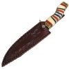 TheBoneEdge 13.5" Damascus Blade Hand Forged Hunting Knife Bone Handle