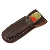 TheBoneEdge 7" Hand Made Damascus Blade Folding Knife Pakkawood Handle Orange