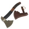 TheBoneEdge 20" Custom Handmade Damascus Steel Throwing Axe Hatchet Wood Handle