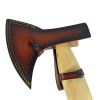 TheBoneEdge 19" Custom Handmade Damascus Steel Wood Handle Throwing Axe Hatchet