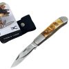 TheBoneEdge 7" Practical Dual-Bladed Pocket Knife With Nylon Sheath