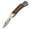 TheBoneEdge 5.5" Classic Folding Knife Brown Wood Handle With Sheath