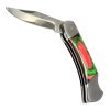 TheBoneEdge 5.5" Classic Folding Knife Pakka Wood Handle With Sheath