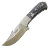 Defender-Xtreme 7.5" Skinner Knife Fish Hook Blade Wood Handle Stainless Steel