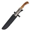Defender-Xtreme 16" Outdoor Camping Full Tang Wood Handle Hunting Knife With Sheath