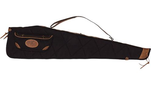BROWNING LONA CANVAS GUN CASE 48" SCOPED BLACK/BROWN TRIM