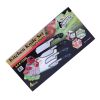 TheBoneEdge 4 Pcs Chef's Kitchen Knife Set Black Wood Color Handle Hand Made With Pouch