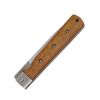 Hunt-Down 9" Liner Lock Stainless Blade Wood Handle Steel Bolster Folding Knife