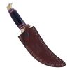 TheBoneEdge 11.5" Stain Finished Blade Black Resin Handle Brass Bolster Dagger Knife With Sheath