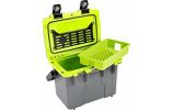 PELICAN COOLERS IM 14 QUART DKGRAY/GREEN W/DRY STORAGE