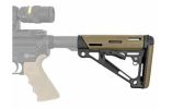 HOGUE AR-15 COLLAPSIBLE STOCK FDE RUBBER COMMERCIAL