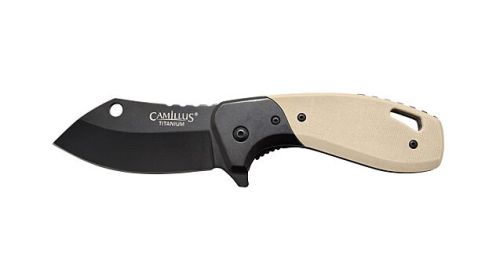 CAMILLUS CHONK DROP POINT 2.75" SS BLADE G10 HANDLE TAN