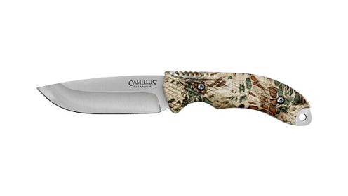 CAMILLUS MASK FIXED BLADE 4" SS DROP POINT BLADE CAMO