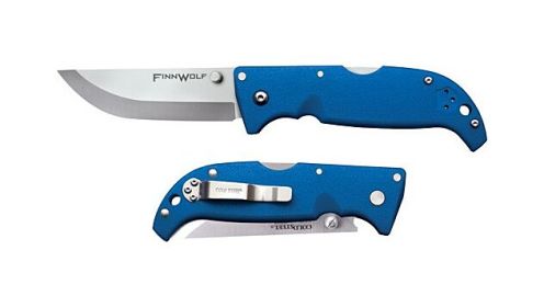 COLD STEEL FINN WOLF 3.5" BLUE CLIP FOLDER W/TRI-AD LOCK