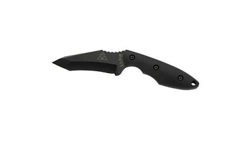 KA-BAR TDI HINDERER HELL FIRE KNIFE 3.5625" W/SHEATH BLACK!!