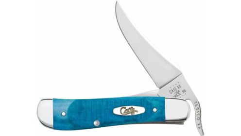 CASE KNIVES CARIBBEAN BLUE BONE SAWCUT JIG RUSSLOCK