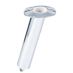 Lee's 15&deg; Stainless Steel Swivel Base Flush Mount Rod Holder - Extra Long Tube 2.25" OD X 14.5" Tube