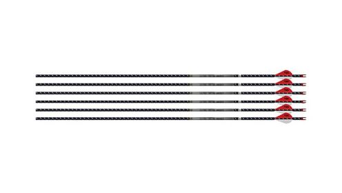 EASTON ARROW 4MM FMJ 400 6-PACK W/ 2" BLAZER VANES!