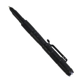 6" Aluminum Tactical Black Pen Built in Light Self Defense Heavy Duty New