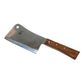 12.5" Butcher Knife With Wood Handle Stainless