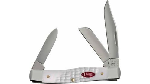 CASE KNIVES WHITE SYNTHETIC SPARXX STD JIG MEDIUM STOCKMAN