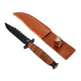 Defender-Xtreme 9" Hunting Knife Heavy Duty With Sheath