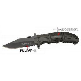 7 1/2" All Black Folding Spring Assisted Knife
