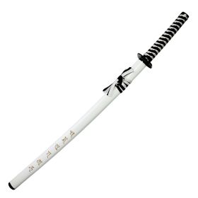 40.5" White Collectible Carbon Steel Blade Ninja Samurai Sword