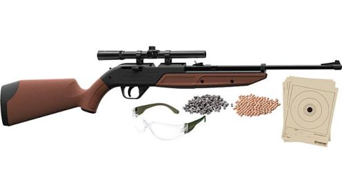 CROSMAN 760 PUMPMASTER RIFLE BB/177 W/4X SCOPE GLASSES AMMO