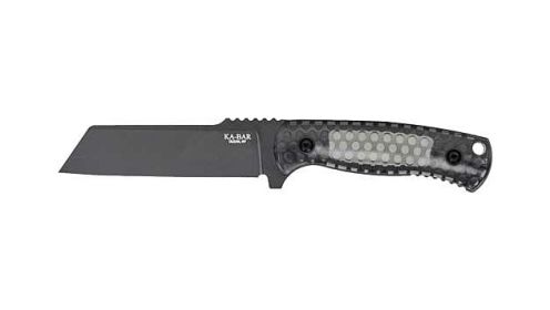 KA-BAR LES GEORGE COOL NAME 4.62" SHEEPSFOOT & SHEATH!