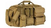 RED ROCK OPERATIONS DUFFLE BAG 7 EXTERNAL UTILITY POUCHES TAN