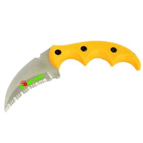 5.75" Zomb-War Orange Boot Skinner Knife with Sheath
