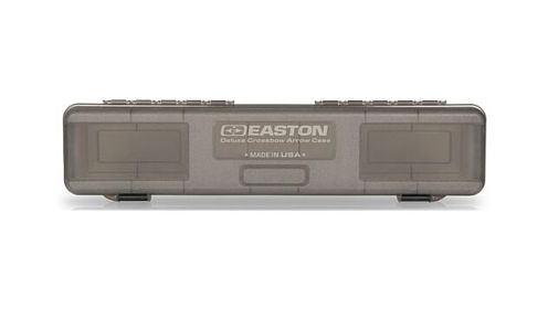 EASTON DELUXE CROSSBOW BOLT BOX HOLDS 12 XBOW BOLTS GREY