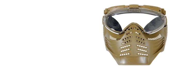 SAC-174T Ver. A Light & Fan Mask, Tan