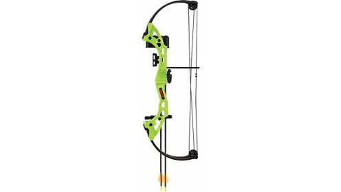 BEAR ARCHERY YOUTH COMPOUND BOW BRAVE RH GREEN AGE 8+