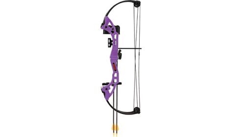 BEAR ARCHERY YOUTH COMPOUND BOW BRAVE RH PURPLE AGE 8+