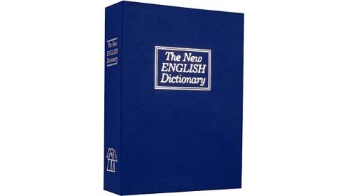 BULLDOG DIVERSION BOOK SAFE BLUE 3 WHEEL COMBINATION LOCK