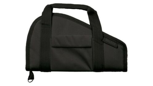BULLDOG PISTOL CASE 12" BLACK ACCESSORY POCKET & CARRY STRAP