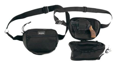BULLDOG FANNY PACK HOLSTER FOR SM GUN BLACK 9" W/ UNIV HOLSTR